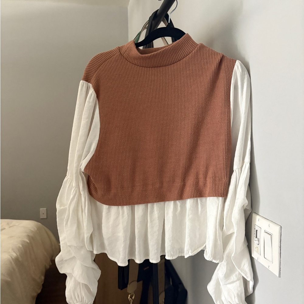 Anthropologie vest sweater